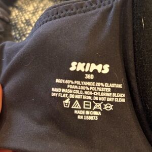 Skims black bra size 36D